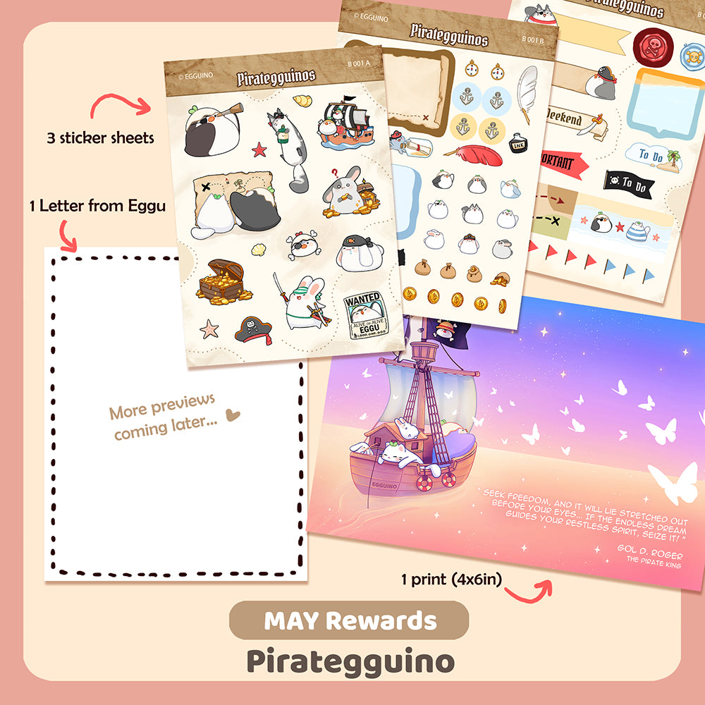 Eggu's Happy Mail Club - PIRATEGGUINOS