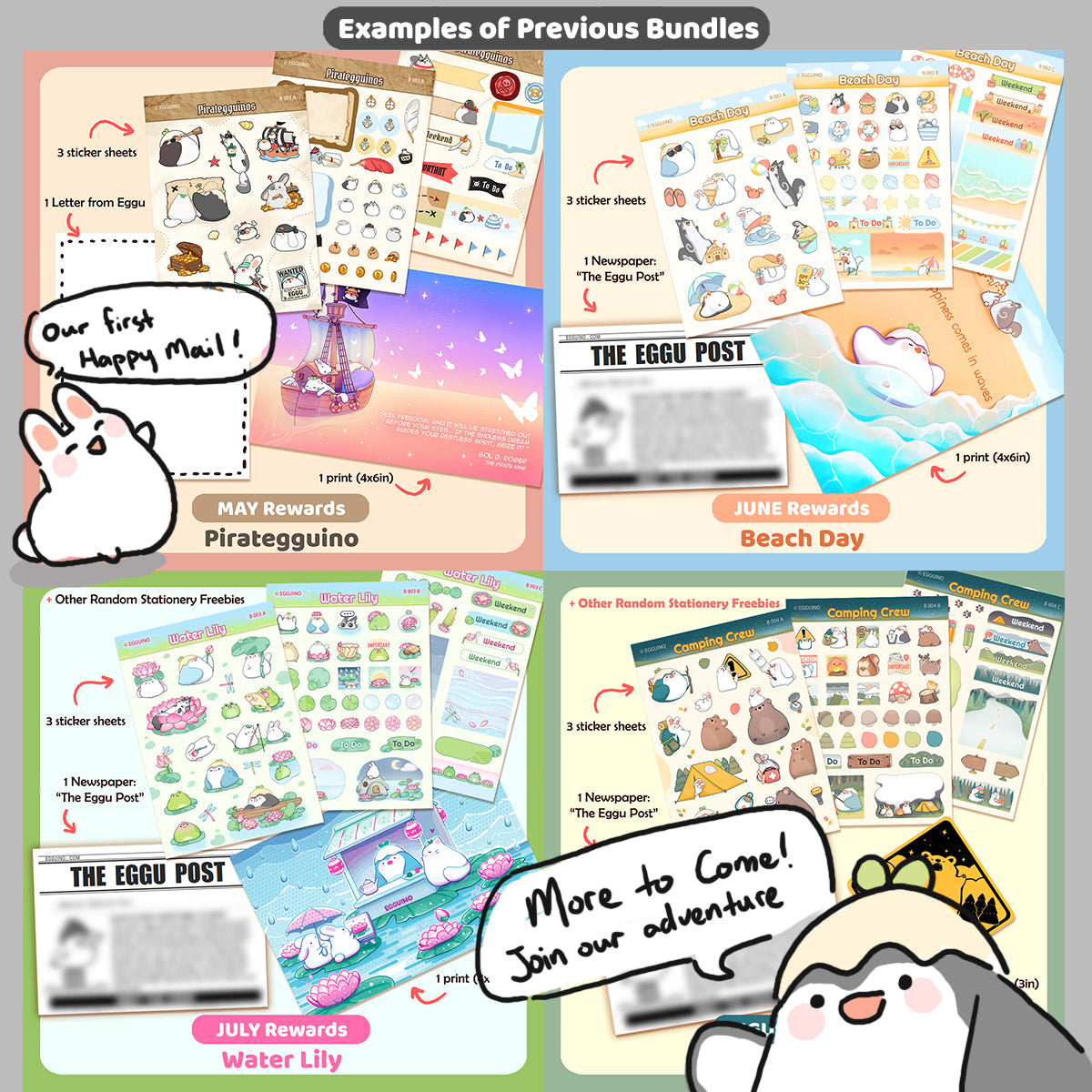 Eggu's Happy Mail Club - SCHOOL DUCKINGS