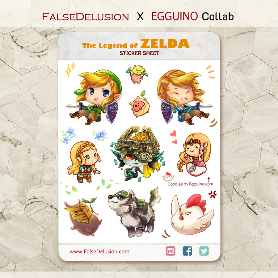 Sticker Sheet: Legend of