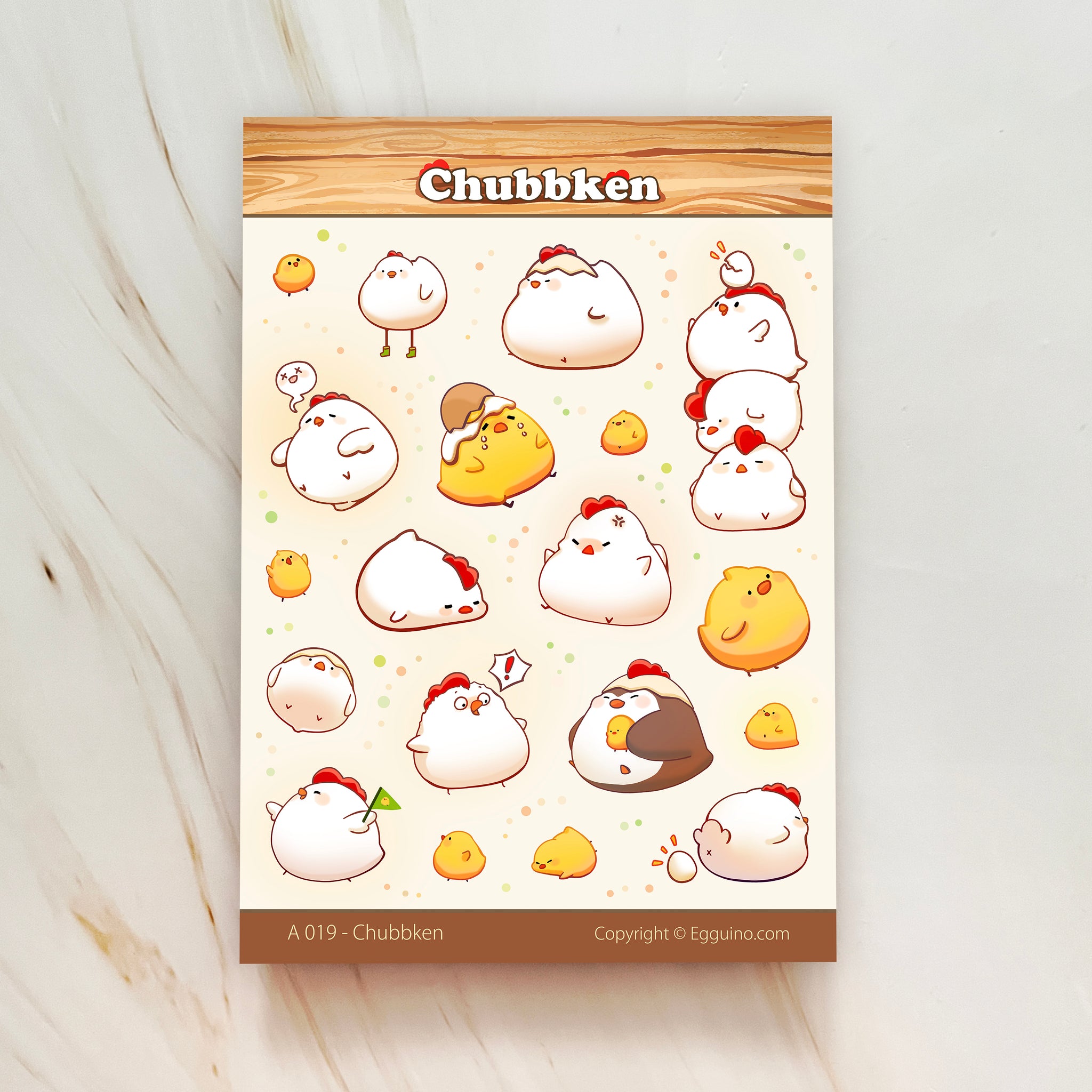 Sticker Sheet: Chubbken
