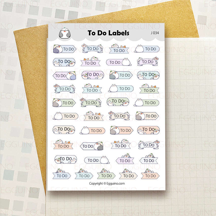 J034 To Do Labels