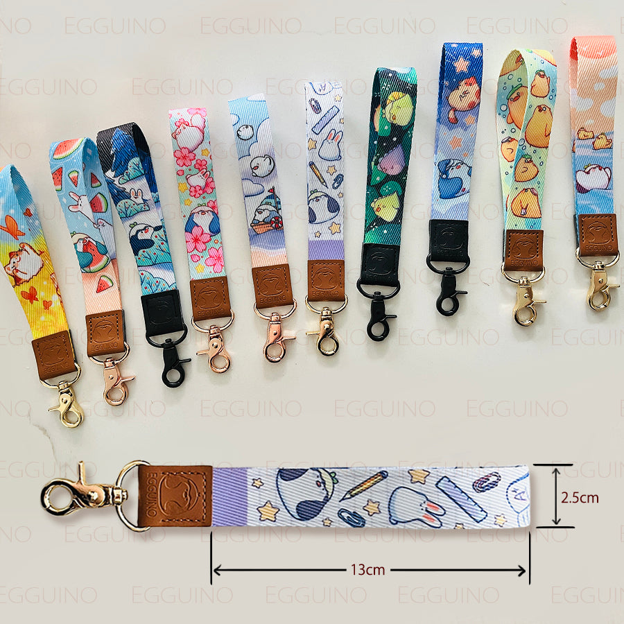 Wrist Lanyard: Purple Schoolwork