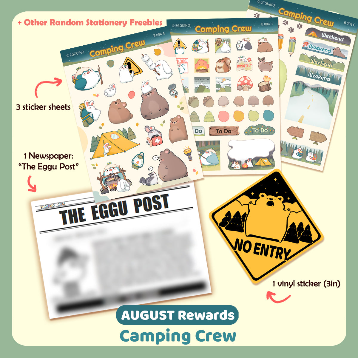 Eggu's Happy Mail Club - CAMPING CREW