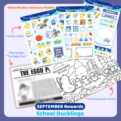 Eggu's Happy Mail Club - SCHOOL DUCKINGS