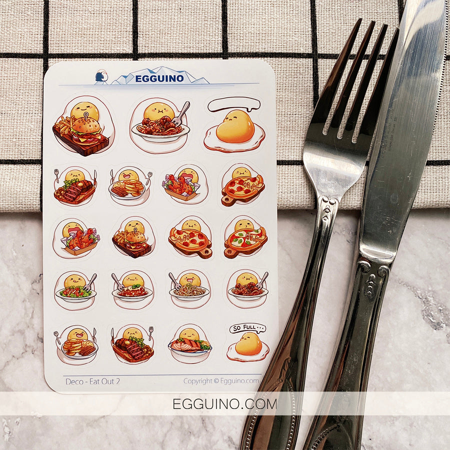 Eat Out Food Stickers (B)