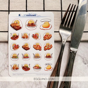 Eat Out Food Stickers (B)