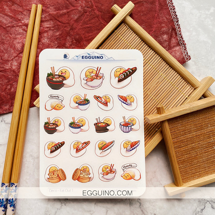 Eat Out Food Stickers (A)