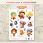 Sticker Sheet: Baby Pirates