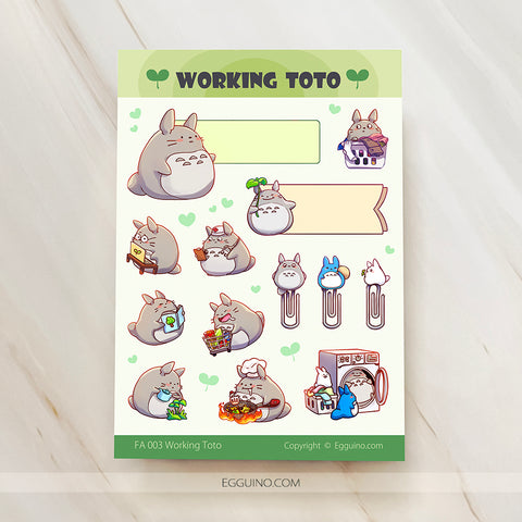 Sticker Sheet: Working Tot