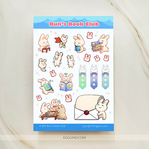【Sticker Sheet】Bun Book Club