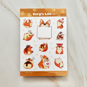 【Sticker Sheet】Corg's Life Pt 1