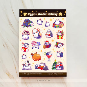 【Sticker Sheet】Eggu Winter Holiday