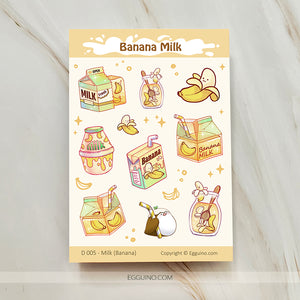 【Sticker Sheet】Banana Milk