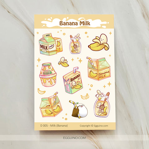 【Sticker Sheet】Banana Milk