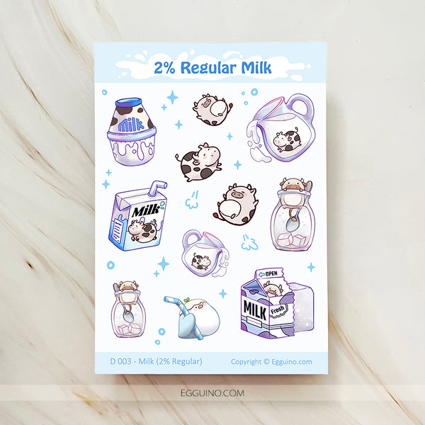 【Sticker Sheet】2% Milk
