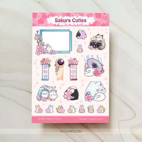 【Sticker Sheet】Sakura Cuties