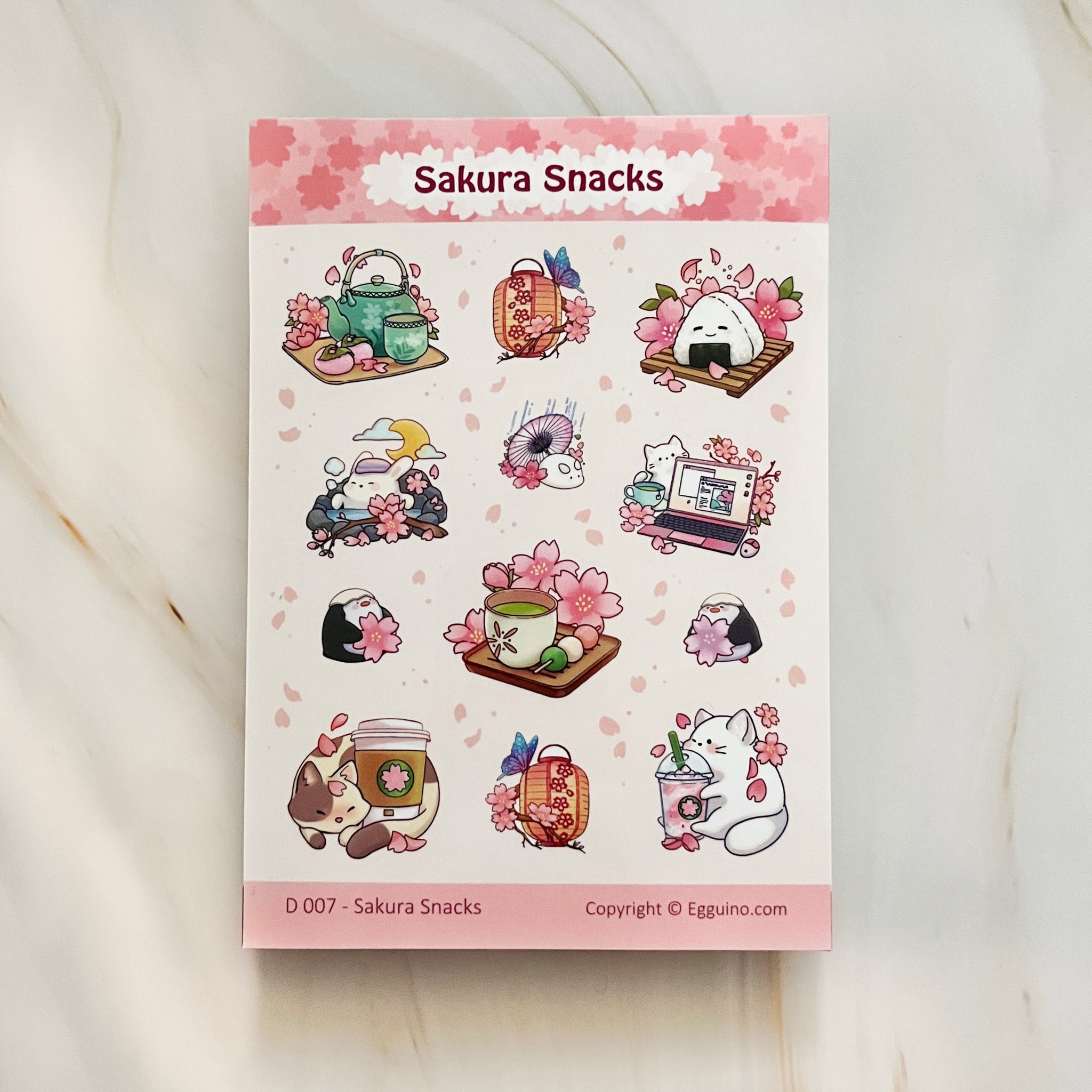 【Sticker Sheet】Sakura Snacks